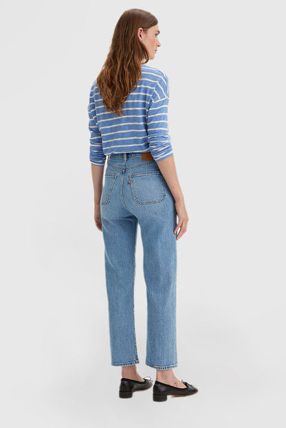 Women's Ribcage Straight-Leg Jeans  Featuring a High-Rise Waist
