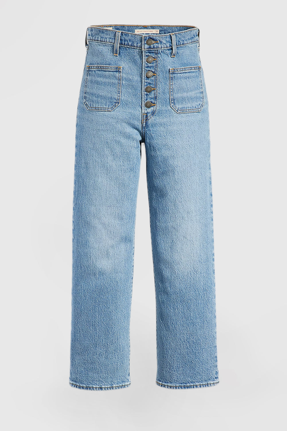 Women's Ribcage Straight-Leg Jeans  Featuring a High-Rise Waist