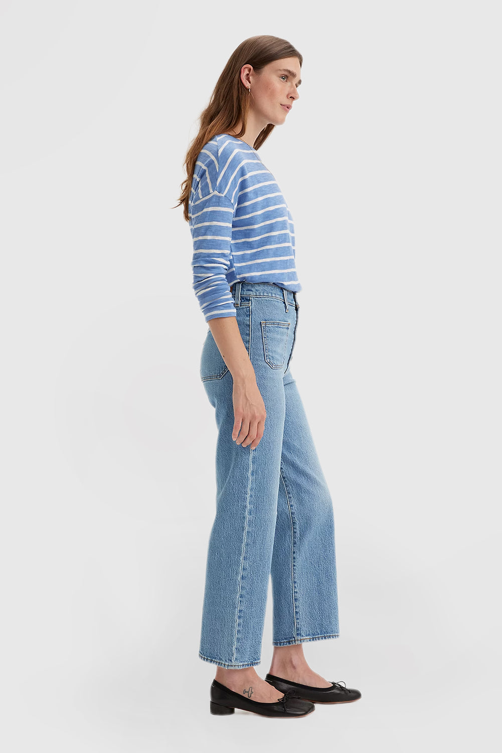 Women's Ribcage Straight-Leg Jeans  Featuring a High-Rise Waist