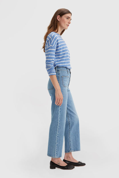 Women's Ribcage Straight-Leg Jeans  Featuring a High-Rise Waist
