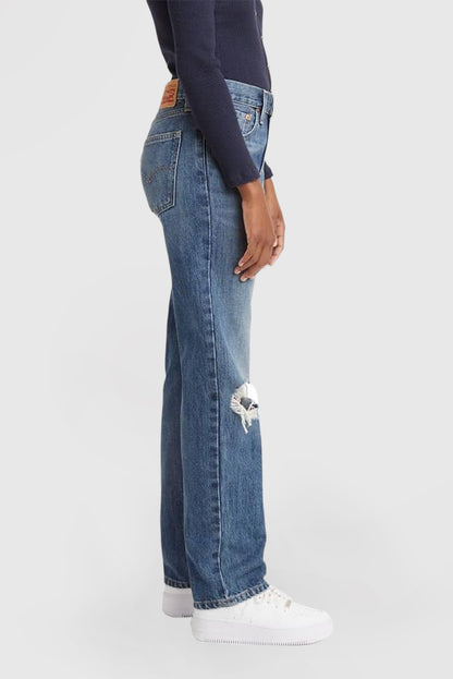Women's Low Rise Jeans Casual Loose Straight Legs