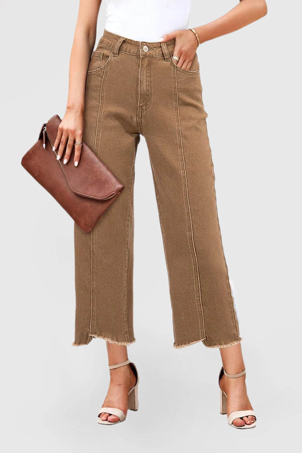 Women's Wide Leg Jeans Casual with Pockets Jeans