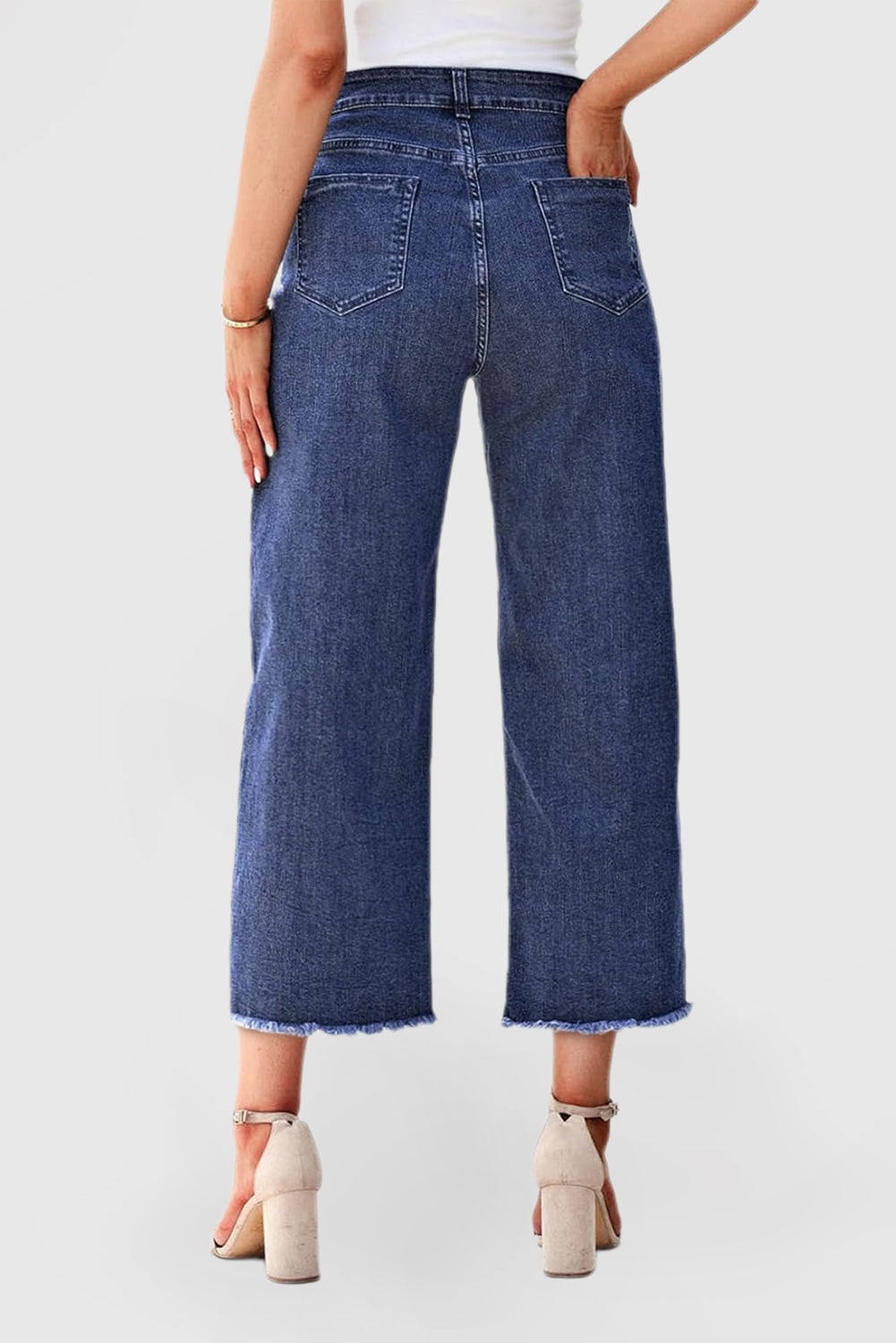 Women's Wide Leg Jeans Casual with Pockets Jeans
