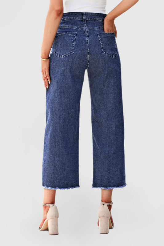 Women's Wide Leg Jeans Casual with Pockets Jeans