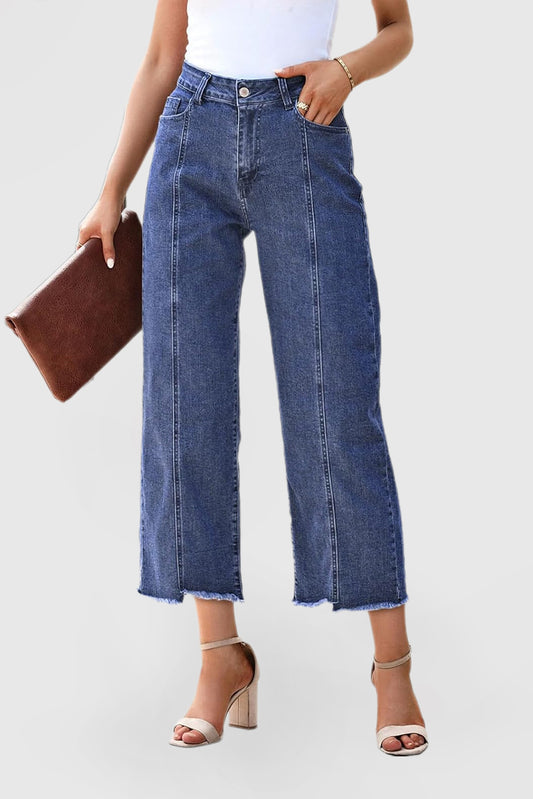 Women's Wide Leg Jeans Casual with Pockets Jeans
