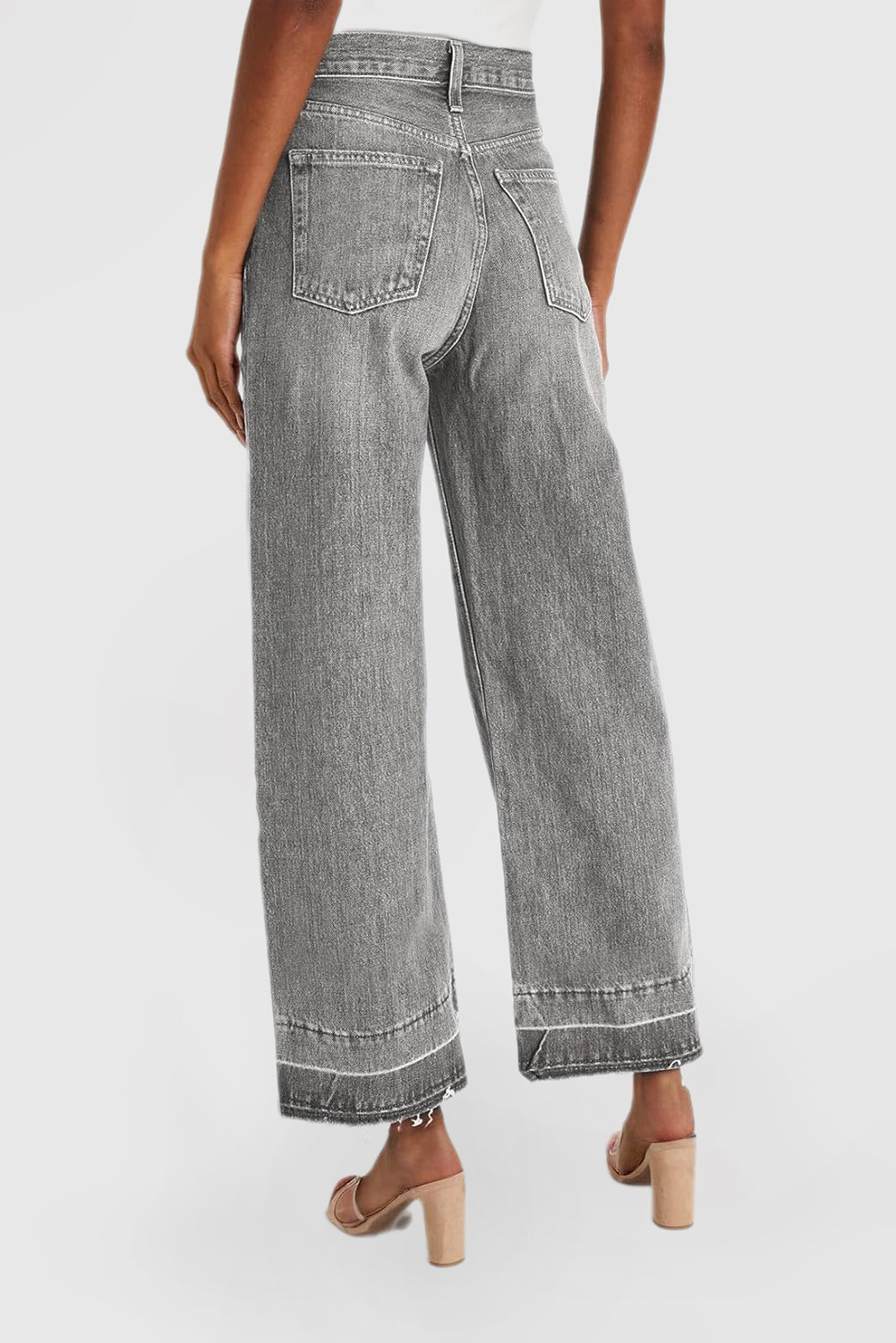Women's High Waist Wide Leg Jeans Stretch Loose Jeans