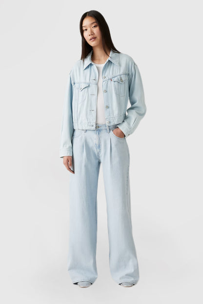Loose Wide Leg Women's Casual Solid Color Jeans