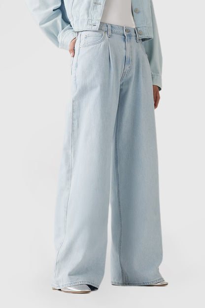 Loose Wide Leg Women's Casual Solid Color Jeans
