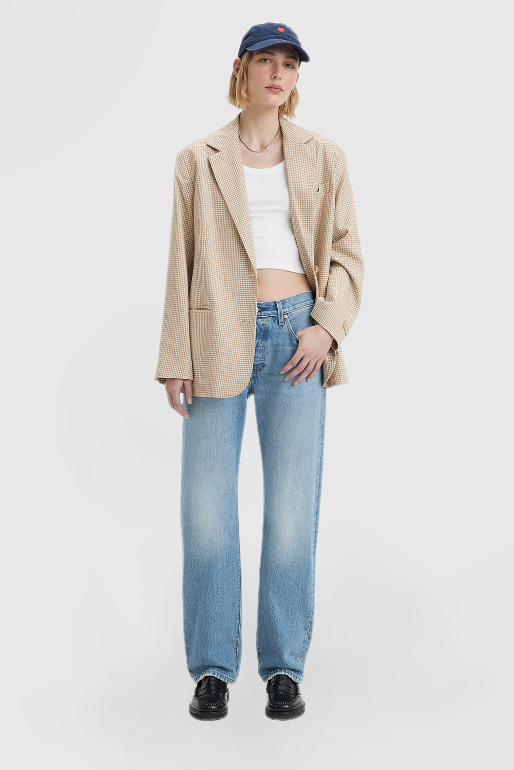Women's Vintage Straight Jeans Fashion Casual Jeans