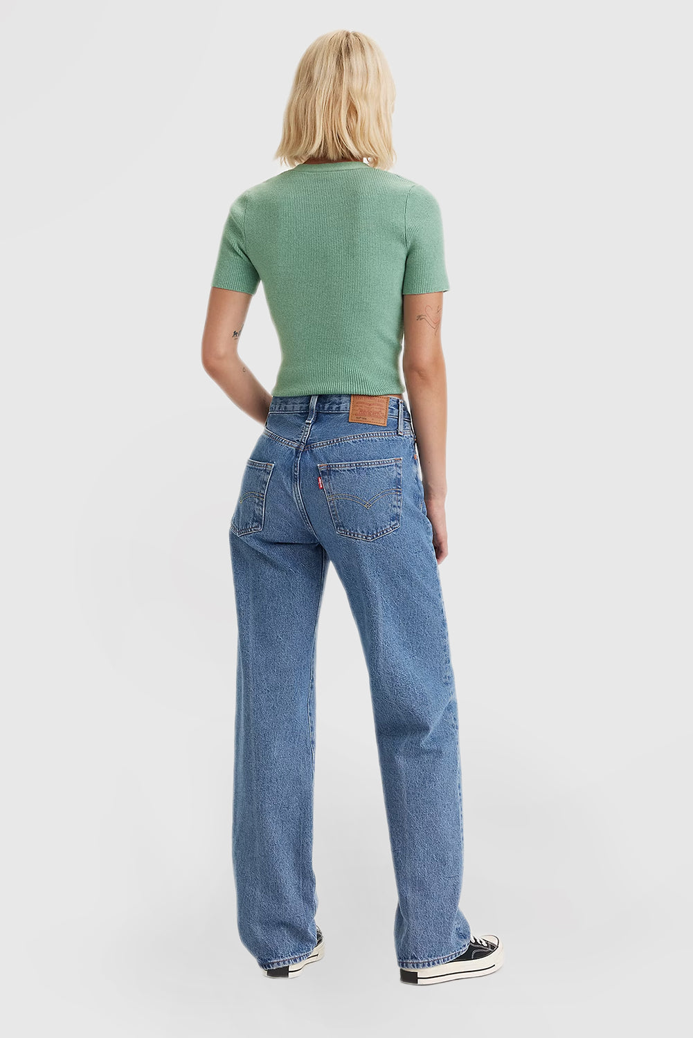 Women's Vintage Straight Jeans Fashion Casual Jeans