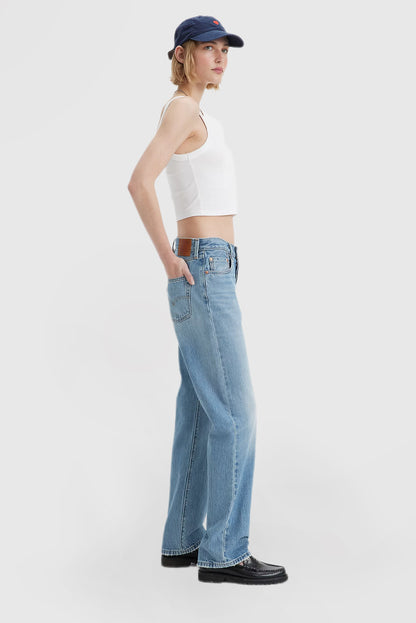 Women's Vintage Straight Jeans Fashion Casual Jeans