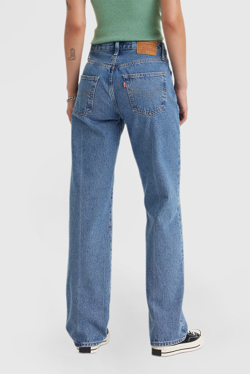 Women's Vintage Straight Jeans Fashion Casual Jeans