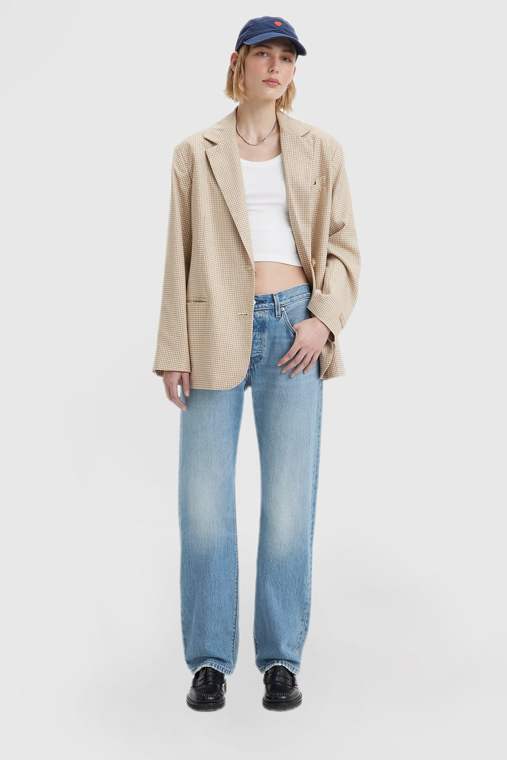 Women's Vintage Straight Jeans Fashion Casual Jeans