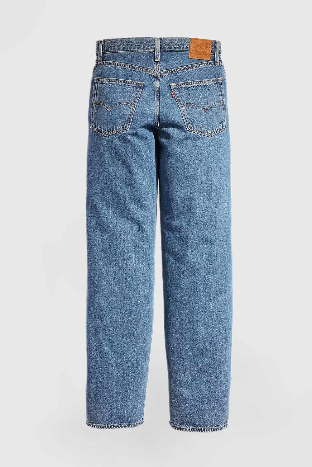 Women's Solid Color Vintage Loose Fit Jeans with Pockets